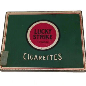 Vintage Lucky Strike advertising tin